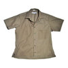 INDIVIDUALIZED SHIRTS SHORT SLEEVE ATHLETIC FIT TWILL CAMP COLLAR SHIRTS khaki画像