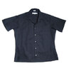 INDIVIDUALIZED SHIRTS SHORT SLEEVE ATHLETIC FIT TWILL CAMP COLLAR SHIRTS navy画像