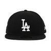 NEW ERA LOS ANGELES DODGERS 59FIFTY FITTED CAP BLACK-WHITE NR11591149画像