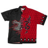 AWESOME BOY × Ichiryu made Remake Rayon Shirt (DRAGON) BLACK RED画像