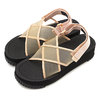 SHAKA FIESTA PLATFORM MESH NUDIE BEIGE 433142画像
