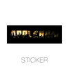 APPLEBUM Gotham City Sticker BLACK画像
