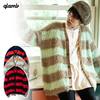 glamb Slimane border cardigan GB0320-KNT03画像