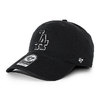 '47 Brand LOS ANGELES DODGERS CLEAN UP STRAPBACK CAP BLACK-BLACK B-NLRGW12GWS-BKA画像
