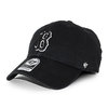 '47 Brand BOSTON RED SOX CLEAN UP STRAPBACK CAP BLACK-BLACK B-RGW02GWSNL-BKH画像