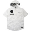 AVIREX SS STRETCH HOOD ZIP SHIRT WHITE CAMO 6105092-801画像