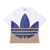 adidas BG TF OUT COLOR TEE WHITE/TEAM ROYAL BLUE/TRACE CARKI/BLACK GE6223画像