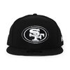 NEW ERA SAN FRANCISCO 49ERS 9FIFTY SNAPBACK CAP BLACK-WHITE NESFF073画像
