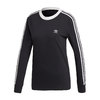 adidas 3 STRIPES LS TEE BLACK/WHITE FM3301画像