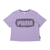 PUMA × MR DOODLE CROPPED TEE PURPLE ROSE 598654-88画像