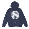 Suspicious Antwerp The Voyager Hoodie NAVYxWHITE画像