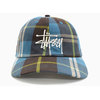 STUSSY Big Logo Madras Plaid Low Pro Cap 131943画像