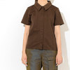 STUSSY WOMEN Tonal Jacquard Poly Knit S/S Shirt 214532画像