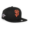 NEW ERA SAN FRANCISCO GIANTS 9FIFTY ICON CHAMPS ORIGINAL FIT SNAPBACK CAP BLACK EA12394712画像