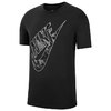 NIKE Club HBR Camo 2 S/S Tee Black CU7459-010画像