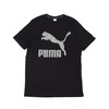 PUMA TREND AOP LOGO TEE COTTON BLACK 597071-01画像