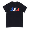 WIND AND SEA SEA TRICOLOR TEE BLACK画像