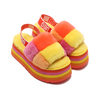 UGG Disco Checker Slide PRIDE RAINBOW YELLOW 1113490-PRYW画像