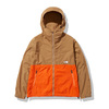 THE NORTH FACE COMPACT JACKET UTILITY BROWN / HERITAGE ORANGE NP71830-UH画像