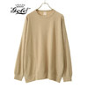 GOLD LIGHT WEIGHT BOUCLE WOOL KNIT CREW NECK GL68560画像