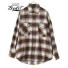 GOLD SLUB NEL CHECK BIG POCKET WORK SHIRT GL28481画像