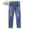 GOLD 12oz. STRECH DENIM 5POCKET SLIM PANTS HARD WASHED GL41936H画像