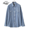 GOLD BLUE CHAMBRAY BIG WORK SHIRT GL28482画像