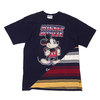AWESOME BOY × Ichiryu made Original Remake Patchework Tee NAVY画像