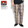 BEN DAVIS TAPARED PAINTER PANTS -BROWN CHECK- G-0780033画像