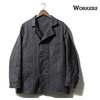 Workers Double Front Jacket, Covert Herringbone Stripe画像