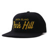 HOOD HAT STATEN ISLAND PARK HILL SNAPBACK CAP BLACK画像