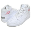 NIKE AIR JORDAN 1 MID SE SWOOSH ON TOUR white/white-university red CW7589-100画像