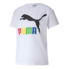 PUMA CLASSICS LOGO SS TEE Puma White-Multi colour OG 595958-92画像
