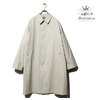 ANATOMICA SINGLE RAGLAN I COAT GABARDINE OYSTER 530-552-01画像