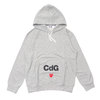 PLAY COMME des GARCONS × CDG MENS Cdg × Play Hoodie GRAY画像