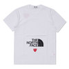 PLAY COMME des GARCONS × THE NORTH FACE MENS The North Face x Play T-Shirt WHITE画像