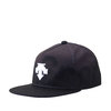 DESCENTE FLAT VISOR CAP BLACK DMANJC05-BKWH画像