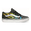 VANS OLD SKOOL GLOW FLAME BLACK/TRUE WHITE VN0A4BUUESY画像