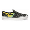 VANS CLASSIC SLIP-ON GLOW FLAME BLACK/TRUE WHITE VN0A4BUTESY画像