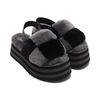 UGG Disco Checker Slide BLACK / DARK GREY 1113490-BDGRY画像