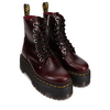 Dr.Martens JADON MAX WOMEN'S LEATHER PLATFORM BOOTS OXBLOOD ATLAS 26317601画像