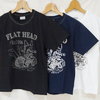 THE FLAT HEAD FN-THC-014 T-SHIRT - WOLF BIKER画像