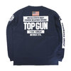 AVIREX LS TOP GUN T-SHIRT NAVY 6103520画像