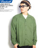 RADIALL LONG BEACH - OPEN COLLARED SHIRT L/S -OLIVE- RAD-20AW-SH005画像