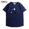 FDMTL SASHIKO CIRCLE INDIGO TEE FA21-ITE13画像