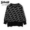 Schott × RUMBLE RED JACQUARD LOGO KNIT 3204000画像