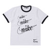 BLACK COMME des GARCONS × NIKE THREE SWOOSH TEE WHITE画像