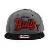 NEW ERA CHICAGO BULLS 9FIFTY SNAPBACK CAP GREY BLACK NECHB207画像