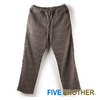 FIVE BROTHER CHECK EASY PANTS BROWN 152090CH画像
