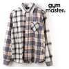 gym master スナップボタン2WAYチェックシャツ G557644-90画像